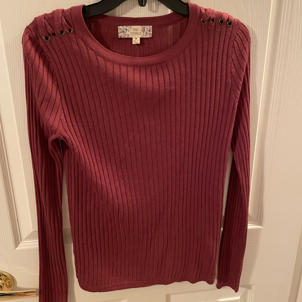 Pink long sleeve tee